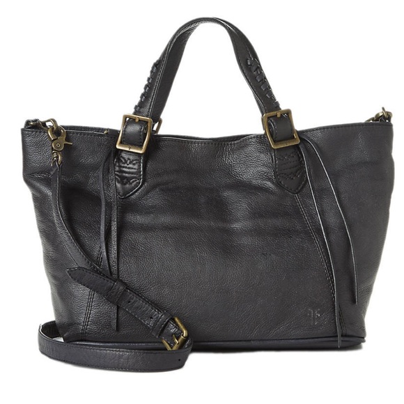 Frye Bags Nwt Frye Caelan Black Leather Satchel Crossbody Purse Handbag Tote Poshmark